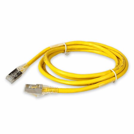 Add-On 10FT RJ-45 MALE TO RJ-45 MALE SHIELDED STRAIGHT YELLOW CAT6A STP PVC COPPER ADD-10FCAT6AS-YW